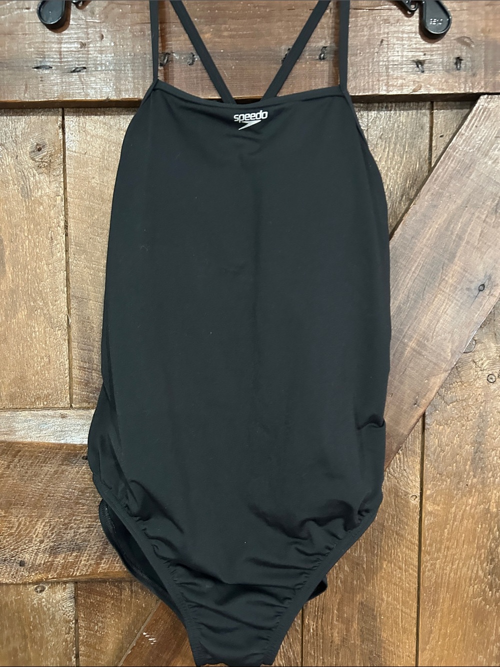 Speedo Black Women's Swim Skirted One-Piece